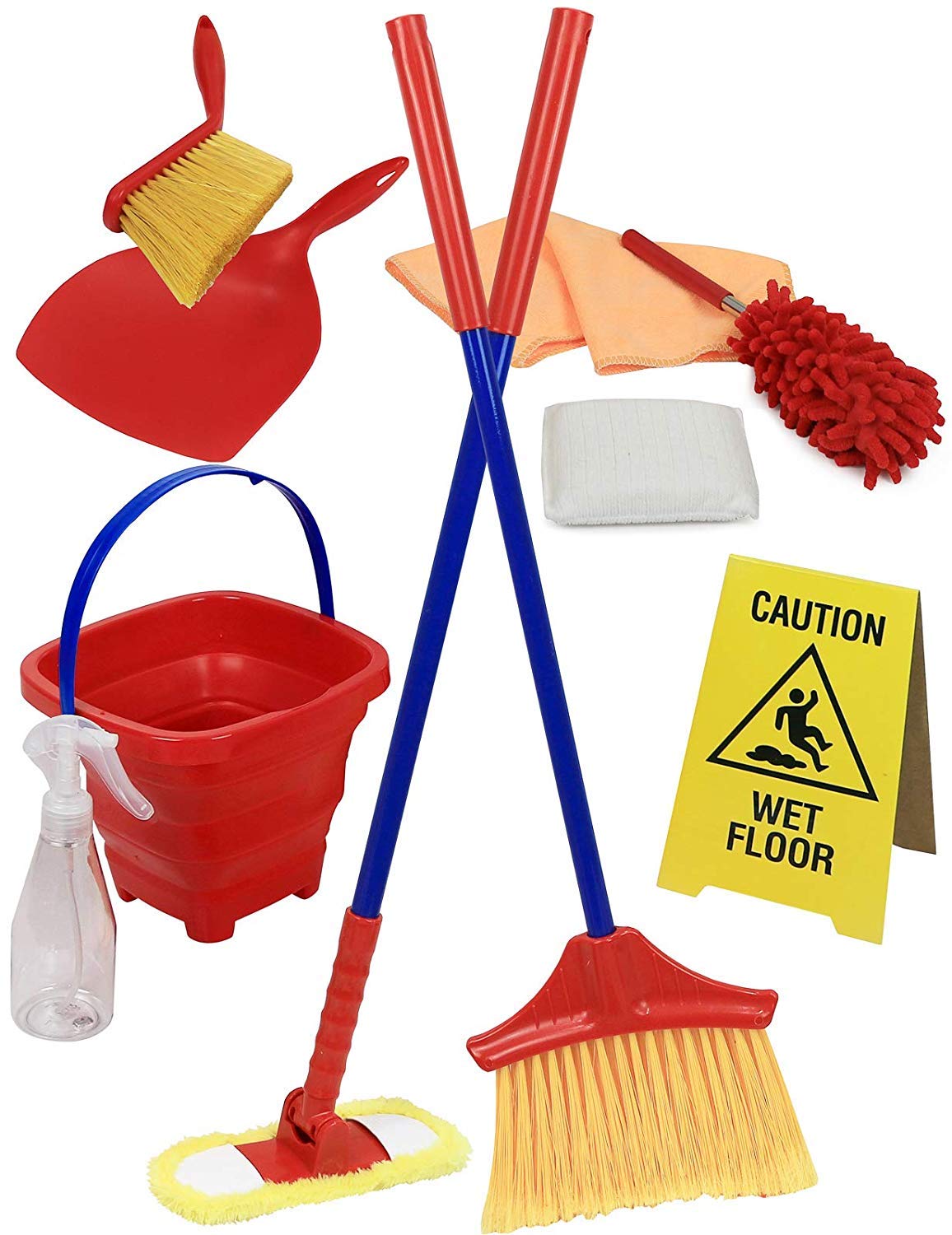 Brush, Duster, Broom & Dustpan, & Mop