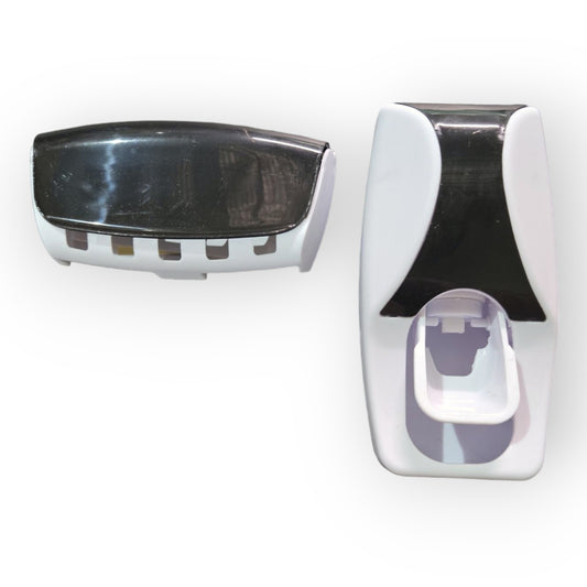 Toothpaste Dispenser w/ Toothbrush Holder Set