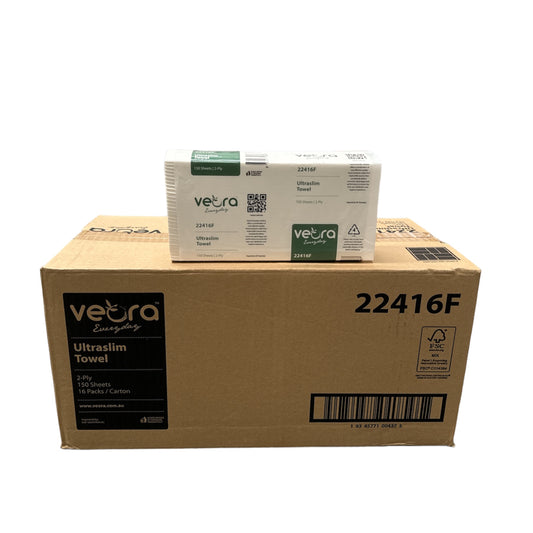Veora Ultraslim Towel 16pks/150sheets/2 Ply