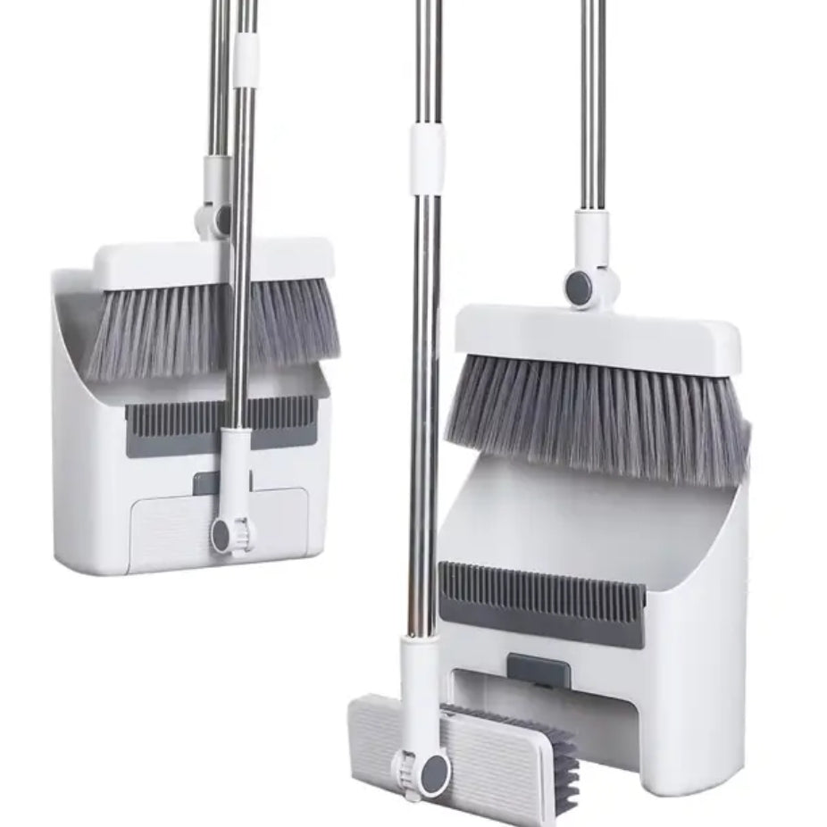 3 in 1 Broom, Dust Pan Set with  Brush