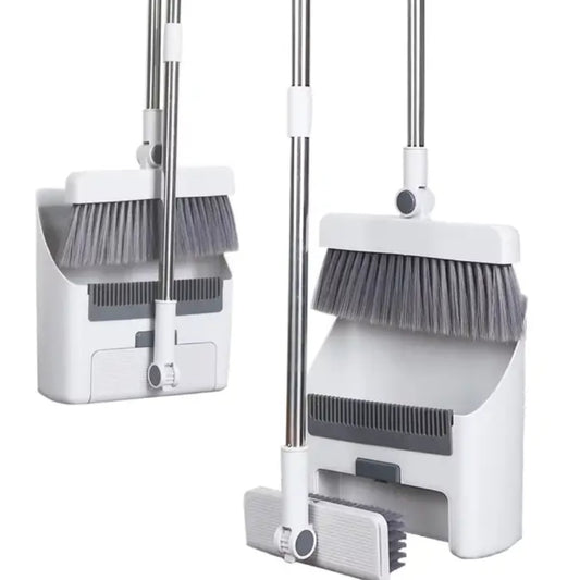 3 in 1 Broom, Dust Pan Set with  Brush
