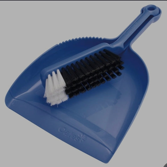 Dust Pan and Bannister Set Blue (B-10207)