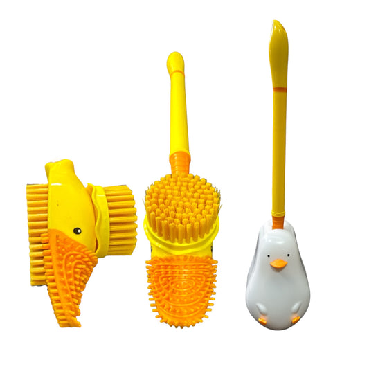 Toilet Duck  Head Brush Set  ( yellow)