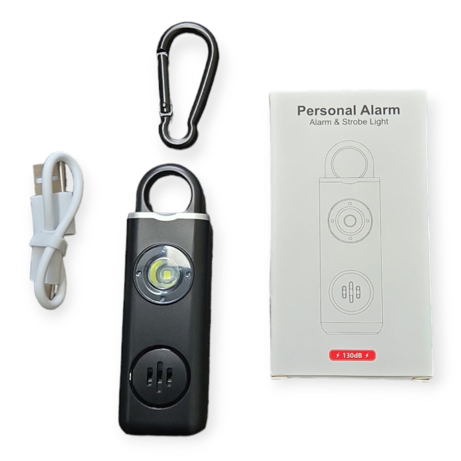 Personal Safety Alarm Strobe Light ( Type C Rechargeable )
