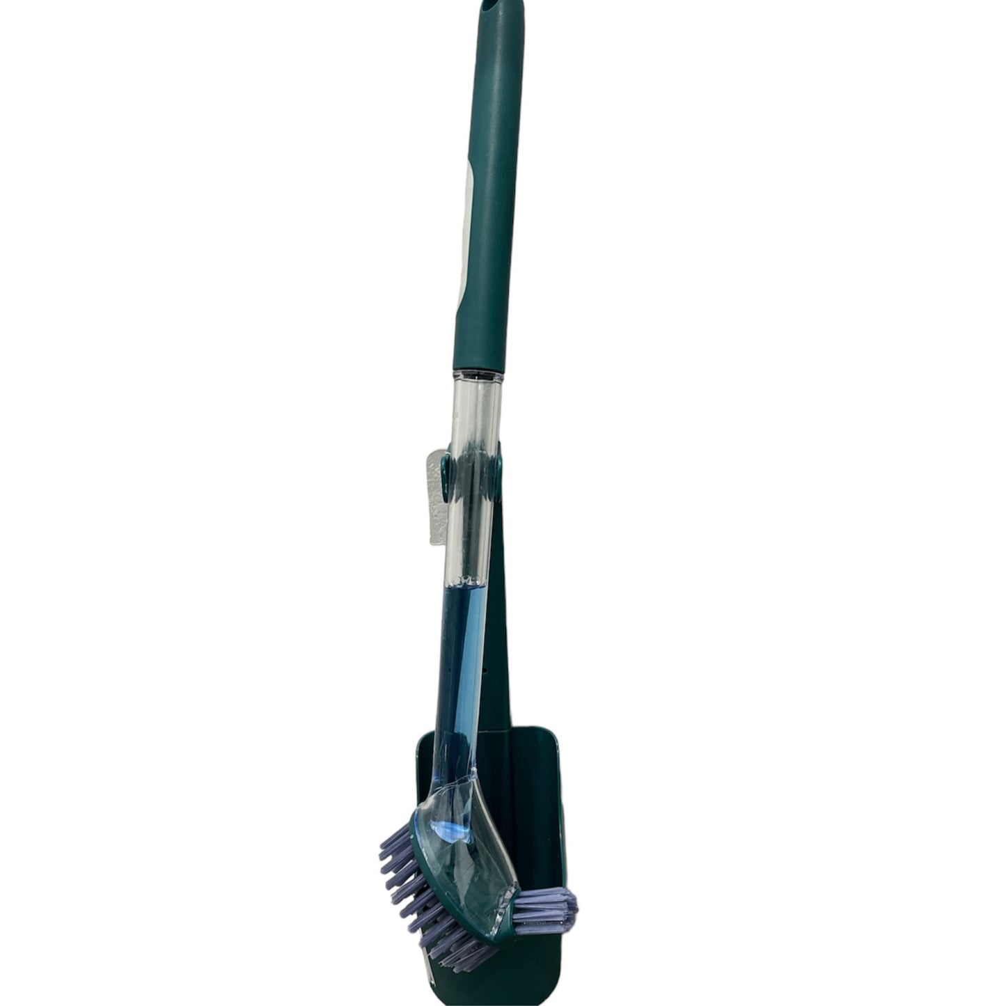 Toilet Brush set with refillable cleaning liquid dispenser